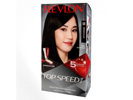 Revlon Top Speed Hair color Women, Brownish Black 68 |No ammonia | With Ginseng root extract and mother of pearl